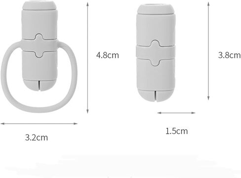 8 قطع 4 مجموعات من واقي كابل الشحن المتين - حماية وإطالة عمر كابلات الشحن الخاصة بك، واقي سلك السيليكون، متوافق مع كابل iPhone (لكابل iPhone 18/20W، مجموعة 4) in Kuwait
