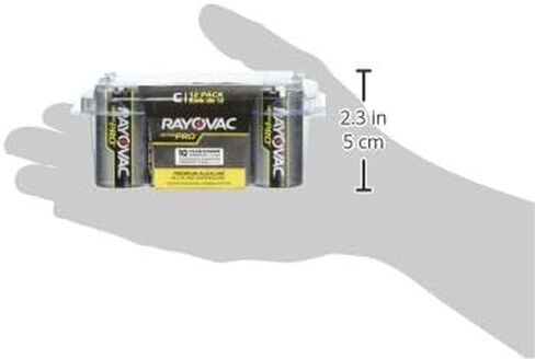 بطاريات Rayovac C، بطاريات Ultra Pro C Cell، 12 قطعة in Saudi Arabia