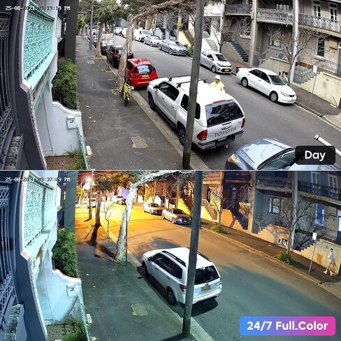 4K 8MP Color View Turret PoE IP Camera Outdoor with Smart Hybrid Light, Strobe Light & Audible Warning, AI VCA, Human/Vehicle Detection, 4K-25fps, 1/1.8" Sensor, F1.0 Aperture, 2-Way Audio, 130 dB WDR in Kuwait