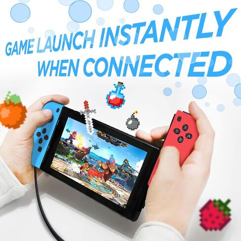 NS Compatible Nintendo Switch Games Holder, Nintendo Switch Stand - Black | Holds up to 10 Game Case & 4 controllers Game Disk Rack, Switch Holder Stand for Gamers, Nintendo Switch Accessories in Kuwait