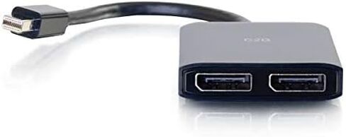 C2G موزع شاشة من منفذ عرض صغير الى منفذ عرض، 4 كيه، منفذين، يعمل بمنفذ USB، موزع منفذ عرض مزدوج، كيبلات تو جو 54290 in Saudi Arabia