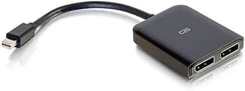 C2G موزع شاشة من منفذ عرض صغير الى منفذ عرض، 4 كيه، منفذين، يعمل بمنفذ USB، موزع منفذ عرض مزدوج، كيبلات تو جو 54290 in Saudi Arabia