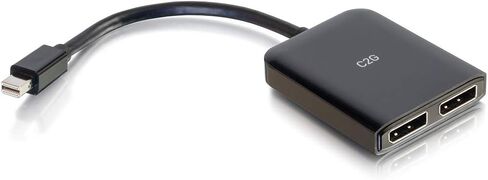 C2G موزع شاشة من منفذ عرض صغير الى منفذ عرض، 4 كيه، منفذين، يعمل بمنفذ USB، موزع منفذ عرض مزدوج، كيبلات تو جو 54290 in Saudi Arabia
