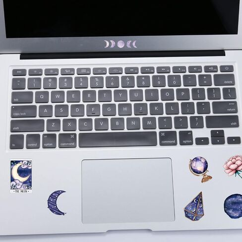 50 جهاز كمبيوتر شخصى منتصف الليل ملصقات القمر السحري، ملصقات زجاجات المياه المقاومة للماء للبالغين والأطفال، ملصقات جمالية لطيفة لأجهزة الكمبيوتر المحمول سكرابوكينغ الغيتار اليومية، شارات الفينيل للمراهقات الفتيات، ملصقات الساحرة in Kuwait