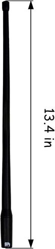 ONE250 13" inches Flexible Antenna, Compatible with Ford F-Series (F-150 F-250 F-350 Super Duty Ford Raptor Ranger Trucks 1997-2023) - Designed for Optimized FM/AM Reception (Black) in Saudi Arabia