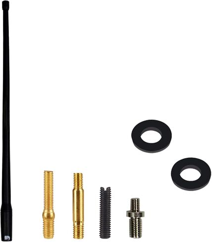 ONE250 13" inches Flexible Antenna, Compatible with Ford F-Series (F-150 F-250 F-350 Super Duty Ford Raptor Ranger Trucks 1997-2023) - Designed for Optimized FM/AM Reception (Black) in Saudi Arabia