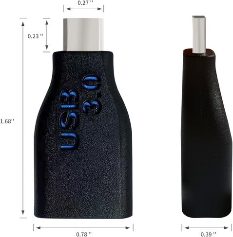 محول USB C إلى USB ، MITATTOK USB C ذكر إلى USB A 3.0 أنثى ، نقل البيانات 5G ، متوافق مع جهاز آي ماك بوك برو 2021 2021 ماك بوك برو 2020 ماك بوك اير 20 والمزيد من الأجهزة نوع C السوداء in Kuwait