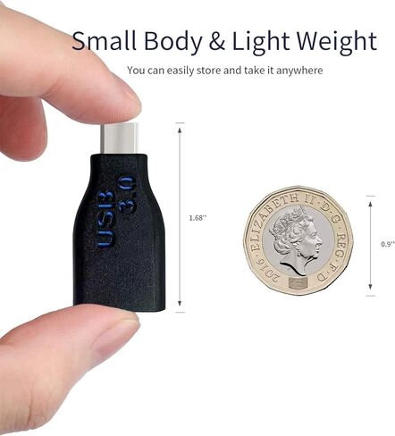 محول USB C إلى USB ، MITATTOK USB C ذكر إلى USB A 3.0 أنثى ، نقل البيانات 5G ، متوافق مع جهاز آي ماك بوك برو 2021 2021 ماك بوك برو 2020 ماك بوك اير 20 والمزيد من الأجهزة نوع C السوداء in Kuwait