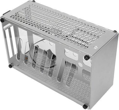 Desktop Computer Chassis Case,K55 Mini-ITX Desktop Chassis Aluminum Alloy Powerful Heat Dissipation Computer Case Chassis,for Gaming Work Entertainment in Saudi Arabia