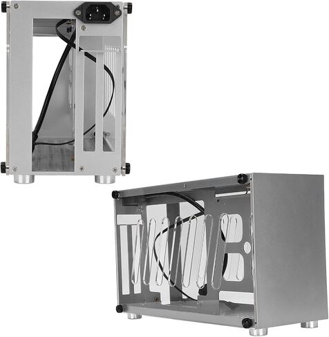 Desktop Computer Chassis Case,K55 Mini-ITX Desktop Chassis Aluminum Alloy Powerful Heat Dissipation Computer Case Chassis,for Gaming Work Entertainment in Saudi Arabia