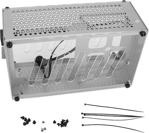 Desktop Computer Chassis Case,K55 Mini-ITX Desktop Chassis Aluminum Alloy Powerful Heat Dissipation Computer Case Chassis,for Gaming Work Entertainment in Saudi Arabia