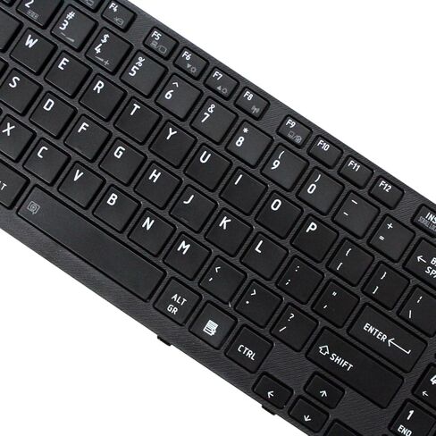 GinTai Laptop US Keyboard with Frame Replacement for Toshiba Satellite A665-S5170 A665-S5171 A665-S5173 A665-S5179 A665-S5180 US Stock in Saudi Arabia