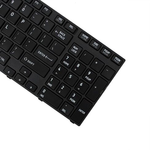 GinTai Laptop US Keyboard with Frame Replacement for Toshiba Satellite A665-S5170 A665-S5171 A665-S5173 A665-S5179 A665-S5180 US Stock in Saudi Arabia