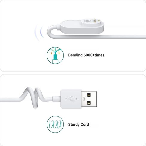 TUSITA 10-ft. Indoor Magnetic Charging Cable Compatible with Arlo Ultra 1 2 | Arlo Pro 3 4 5S - 3M, White in Saudi Arabia