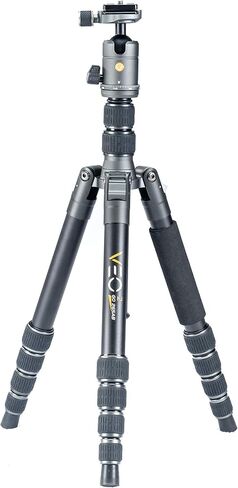 Vanguard VEO2GO265AB Aluminum Travel Tripod with Ball Head for Sony, Nikon, Canon, Fujifilm Mirrorless, Compact System Camera (CSC), DSLR in Kuwait