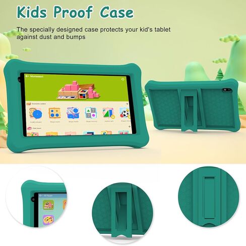 تابلت Bnegynng للأطفال، تابلت 7 بوصة أندرويد 11.0 للأطفال، ذاكرة وصول عشوائي 2 جيجابايت، 32 جيجابايت ذاكرة تخزين داخلية 512 جيجابايت، تحكم في الأبوة، شاشة لمس IPS HD، واي فاي، كاميرا مزدوجة 5 ميجابكسل، بطارية طويلة العمر للأطفال مع حافظة in Kuwait