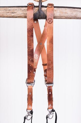 سرج آلة صنع النقود HoldFast Gear مزدوج للكاميرا (لون بني فاتح، مقاس صغير) in Kuwait