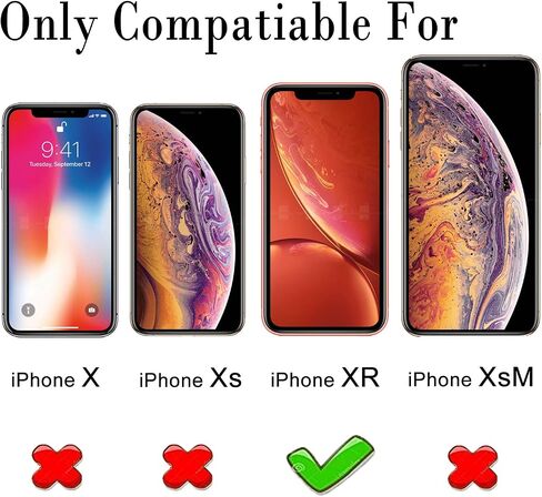 LeYi for iPhone XR Protective Case, Heavy Duty iPhone XR Case with Ring and 2PCS Screen Protector for Women Men, [Military-Grade] Shockproof Case with Magnetic Kickstand for Apple iPhone XR 10, Red in Kuwait