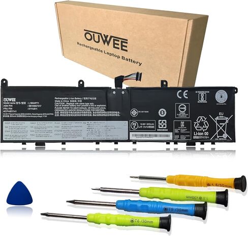 بطارية كمبيوتر محمول OUWEE L18M4P71 متوافقة مع Lenovo ThinkPad X1 Extreme الجيل الأول/الجيل الثاني ThinkPad P1 الجيل الأول/الثاني سلسلة 01AY969 L17C4P72 L17M4P72 01AY968 01YU911 5B10V98091 SB10Q76929 SB10Q76928 80Wh in Saudi Arabia