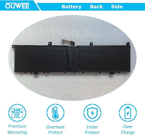 بطارية كمبيوتر محمول OUWEE L18M4P71 متوافقة مع Lenovo ThinkPad X1 Extreme الجيل الأول/الجيل الثاني ThinkPad P1 الجيل الأول/الثاني سلسلة 01AY969 L17C4P72 L17M4P72 01AY968 01YU911 5B10V98091 SB10Q76929 SB10Q76928 80Wh in Saudi Arabia