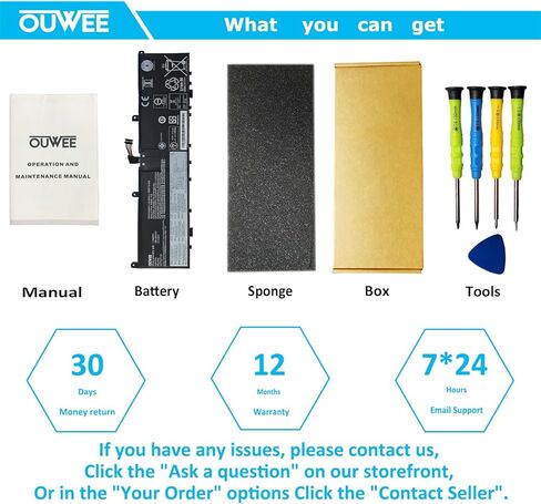 بطارية كمبيوتر محمول OUWEE L18M4P71 متوافقة مع Lenovo ThinkPad X1 Extreme الجيل الأول/الجيل الثاني ThinkPad P1 الجيل الأول/الثاني سلسلة 01AY969 L17C4P72 L17M4P72 01AY968 01YU911 5B10V98091 SB10Q76929 SB10Q76928 80Wh in Saudi Arabia