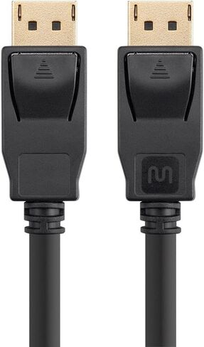 كابل Monoprice DisplayPort 1.2a - يدعم دقة تصل إلى 4K وفيديو ثلاثي الأبعاد، 1.5 قدم، أسود - سلسلة مختارة in Saudi Arabia