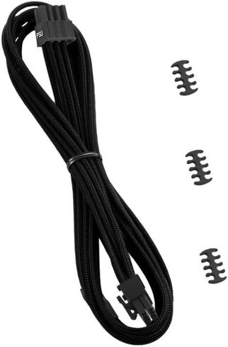 CableMod C-Series Classic ModMesh Sleeved 8-pin PCI-e Cable for Corsair Type 4 RM Black Label/RMi/RMX (Black, 60cm) in Saudi Arabia