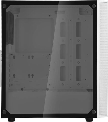Silverstone SST-FAR1W-G - FARA R1 Tower ATX Computer Case, mesh Front Panel, Tempered Glas Side Panel, White in Saudi Arabia
