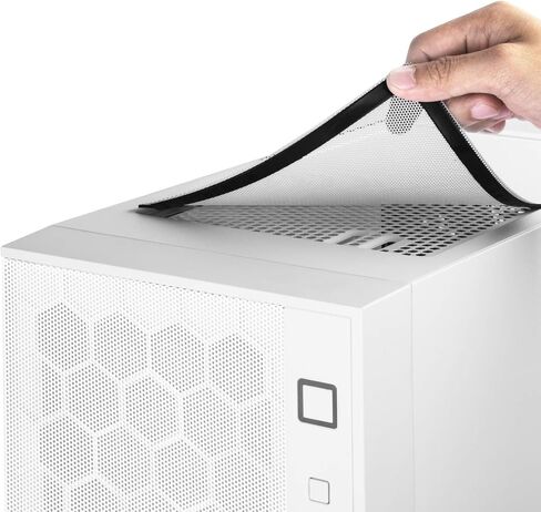 Silverstone SST-FAR1W-G - FARA R1 Tower ATX Computer Case, mesh Front Panel, Tempered Glas Side Panel, White in Saudi Arabia