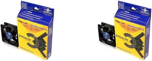 Vantec Stealth SF12025L 120x120x25mm Double Ball Bearing Silent Case Fan (Black) in Saudi Arabia