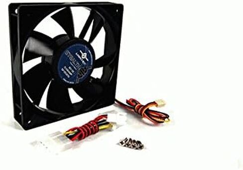 Vantec Stealth SF12025L 120x120x25mm Double Ball Bearing Silent Case Fan (Black) in Saudi Arabia