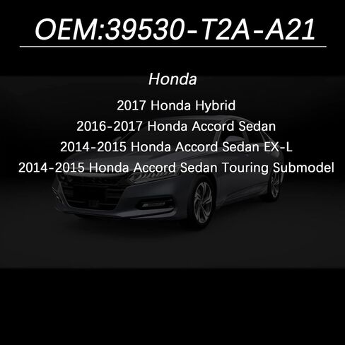 590-440 كاميرا احتياطية للرؤية الخلفية متعددة الزوايا لسيارة HONDA 2014-2015 Accord Sedan EX-L، 2016-2017 Accord Sedan، 2014-2015 Touring، 2017 كاميرا الرؤية الخلفية الهجينة، تحل محل 39530-T2A-A21. in Saudi Arabia