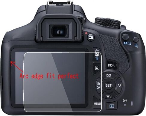 Rebel T6 T7 Screen Protector Compatible Canon Eos Rebel T6 T7 Camera,debous Anti-finger Tempered Glass Hard Protective Shiled (3+2pack) in Saudi Arabia