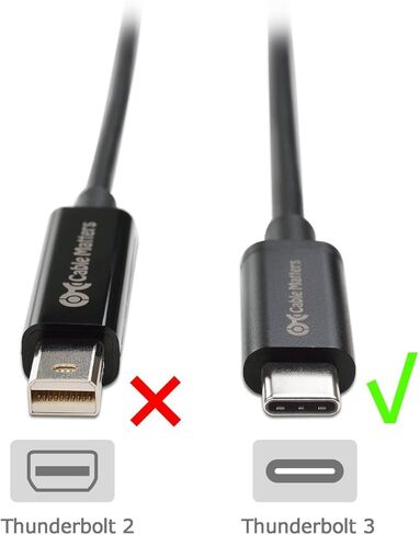 محول USB C متعدد المنافذ من Cable Matters (قاعدة USB C مع USB C إلى HDMI أو USB C إلى VGA)، USB 3.0 وإيثرنت أسود - منفذ Thunderbolt 4 / USB4 / Thunderbolt 3 متوافق مع MacBook Pro وDell XPS in Kuwait