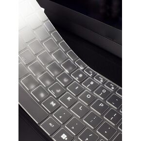 غطاء حماية للوحة المفاتيح من مادة TPU متوافق مع الكمبيوتر المحمول Dell Alienware x14 R1 Gaming مقاس 14 بوصة 2022، Alienware x14 R2 2023 - شفاف (شفاف) in Kuwait