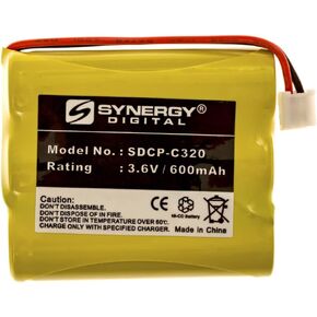 بطارية هاتف لاسلكية رقمية من Synergy، متوافقة مع بطارية الهاتف اللاسلكي V Tech 80-5071-00-00 (NI-CD، 3.6 فولت، 600 مللي أمبير في الساعة) in Kuwait