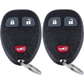 Keyless Entry Remote Fob fits Chevy Silverado Avalanche Equinox Express Traverse/GMC Acadia Savana Sierra/Pontiac Torrent/Saturn Vue FCCID:15913420,OUC60270,OUC60221,Set of 2