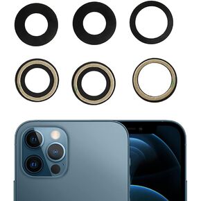 MEEFIX Rear Back Camera Cover Glass Lens Replacement, Pre-Installed Adhesive for iPhone 12 and 12 Mini