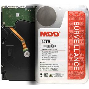 MDD (MDD14TSATA25672DVR) 14TB 7200RPM 256MB Cache SATA 6.0Gb/s 3.5inch Internal Surveillance Hard Drive - 3 Years Warranty in Kuwait