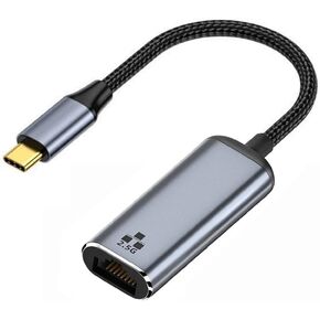 Cablecc USB-C USB3.1 Type-C to 2.5Gbps 2500Mbps GBE Gigabit Ethernet Network LAN Cable Adapter for Laptop