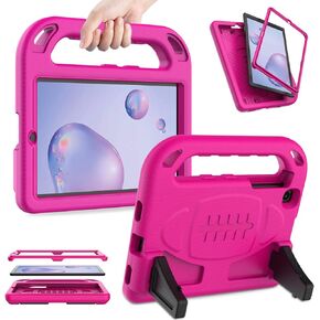 AVAWO Kids Case for Samsung Galaxy Tab A 8.4 SM-T307 (2020) - Built in Screen Protector - Shock Proof Lightweight Convertible Stand Kids Friendly Case for Galaxy Tab A 8.4-inch Release in 2020, Rose in Kuwait