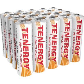 بطاريات Tenergy AA Premium NiCd القابلة لإعادة الشحن بقدرة 1100 مللي أمبير في الساعة 1.2 فولت للأضواء الشمسية وأضواء الحديقة، عدد 8 in Kuwait
