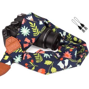 Elvam Universal Men and Women Scarf Camera Strap Belt Compatible with DSLR, SLR, Instant,Digital Camera - Blue Forest in Kuwait
