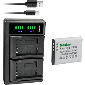 بطارية Kastar مكونة من قطعتين وشاحن USB LTD2 بديل لبطارية Ricoh DB-110، وكاميرا Ricoh GR III الرقمية، وكاميرا Ricoh GR IIIx الرقمية، وكاميرا Ricoh WG-6 الرقمية، وكاميرا Ricoh G900 الرقمية in Saudi Arabia
