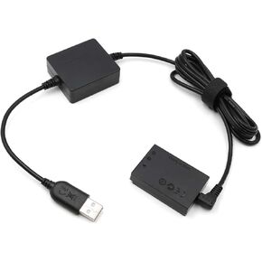 استبدال مقرنة التيار المستمر HCJYC DR-E12 لبطارية LP-E12، واستبدال كابل طاقة محول USB DC لمحول طاقة التيار المتردد ACK-E12، مناسب لكاميرات Canon EOS M وEOS M2 وEOS M10 وEOS M100 وEOS M50 in Kuwait