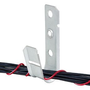 25 Pack 3/4" Heavy Duty Cable Support J Hooks, Cable and Wire Support J-Hook Hangers for Wall Mounting and Attaching to Vertical Surfaces in Saudi Arabia