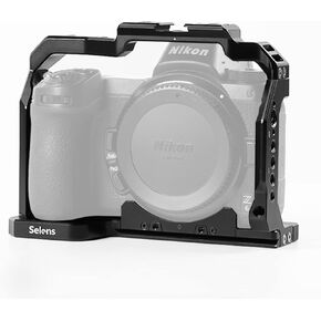 Selens Camera Cage for Nikon Z5 / Z6 / Z7 / Z6II / Z7II Aluminum Alloy Camera Rig with Built-in NATO Rail and Cold Shoe Mount in Saudi Arabia