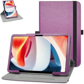 حافظة كبيرة دوارة لـ DOOGEE T20، حافظة DOOGEE T20S، حافظة كمبيوتر لوحي DOOGEE 10.4 بوصة، حامل دوار 360 درجة مع غطاء نمط لطيف لجهاز DOOGEE T20 10.4 بوصة (2023)، أرجواني in Kuwait