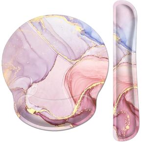 Pemlari [أكبر بنسبة 30%] مجموعة مسند المعصم المريحة للوحة الماوس ومسند المعصم للوحة المفاتيح مع قاعدة مطاطية مضادة للانزلاق، سهلة الكتابة وتخفيف الألم، لأجهزة الكمبيوتر المحمول والمكتب المنزلي للألعاب، ماندالا in Kuwait