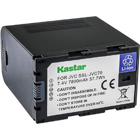 بطارية Kastar SSL-JVC70 بديلة مكونة من 3 قطع لكاميرات JVC GY-HM660U وGY-HM660SC وسلسلة شاشات DT-X، JVC SSLJVC50، JVC50، SSLJVC70، JVC70، SSLJVC75، JVC75، BN-S8I50، بطارية BNS8I50 in Kuwait